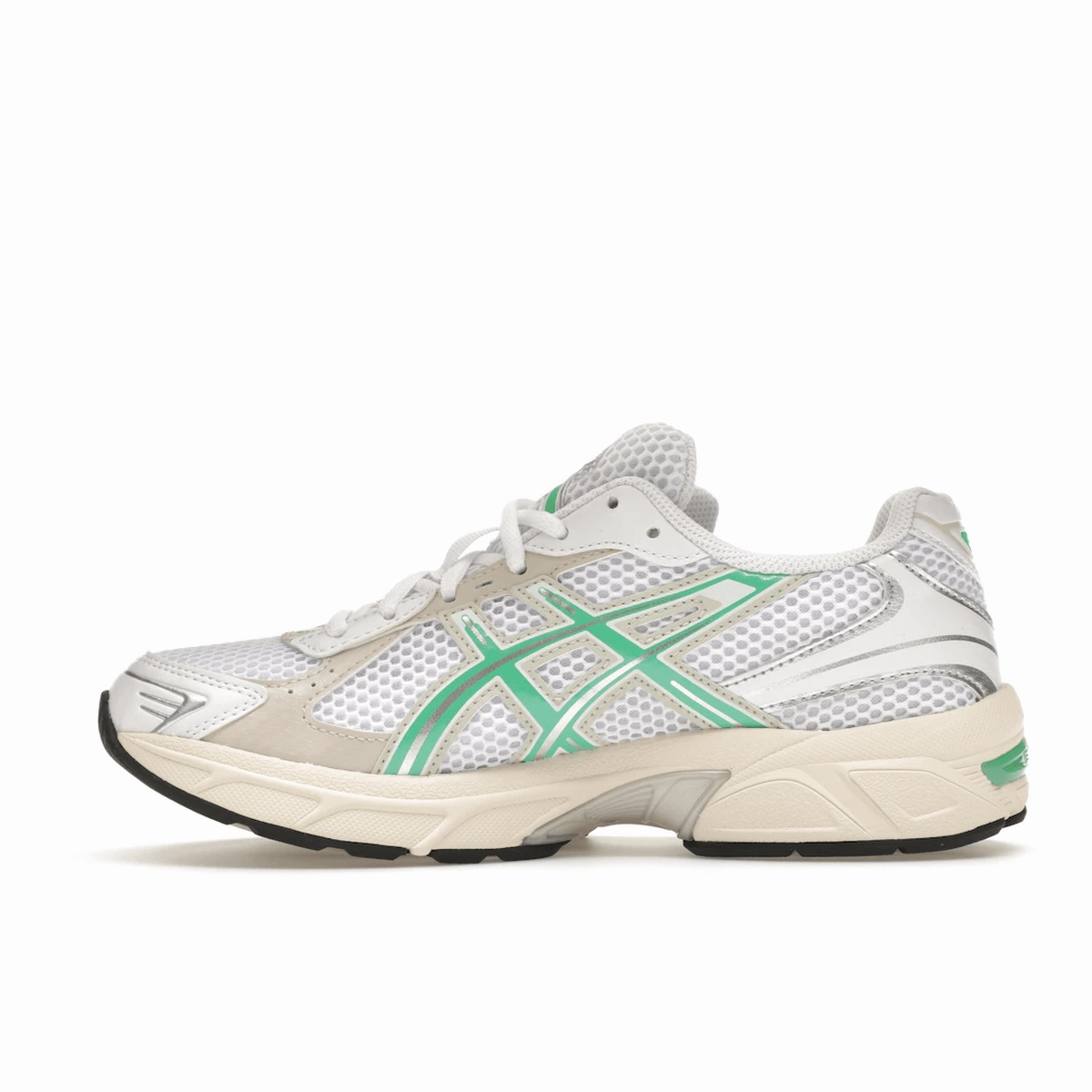 ASICS Gel-1130 White Malachite Green Off White Midsole Everyday cushioned runners