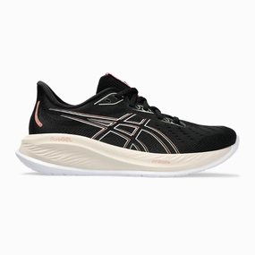 Asics Gel Cumulus 26 - Black - Dark Jade Asics neutral footwear designed for balanced running