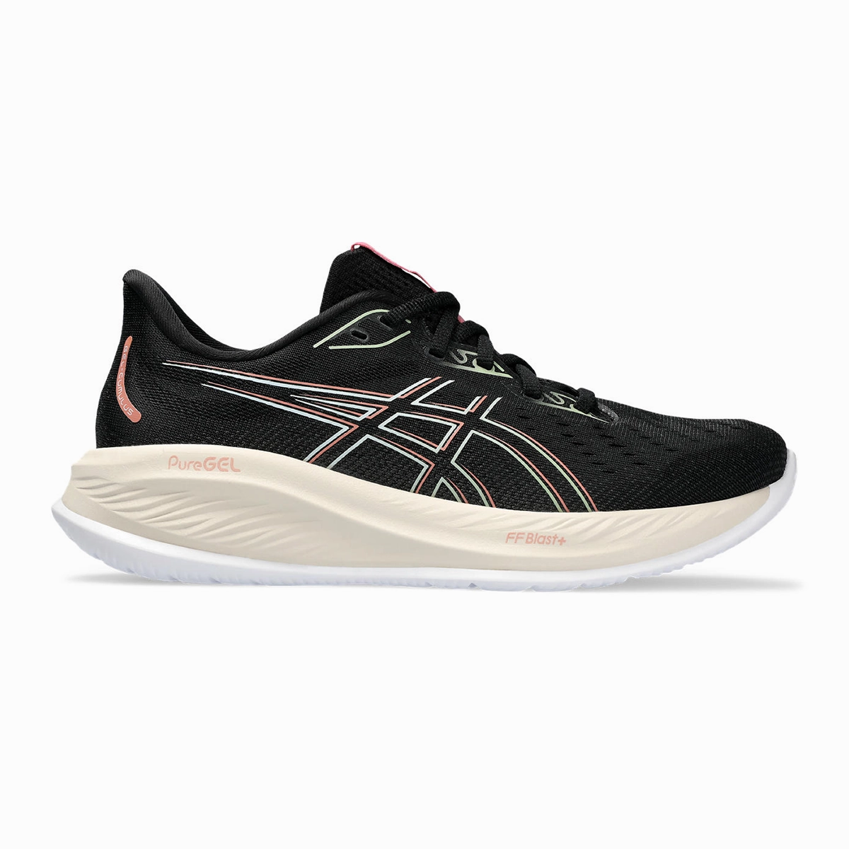Asics Gel Cumulus 26 - Black - Dark Jade Mens running shoes by Asics