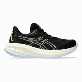 Asics Gel Cumulus 26 - Black - Safety Yellow Asics neutral footwear designed for balanced running