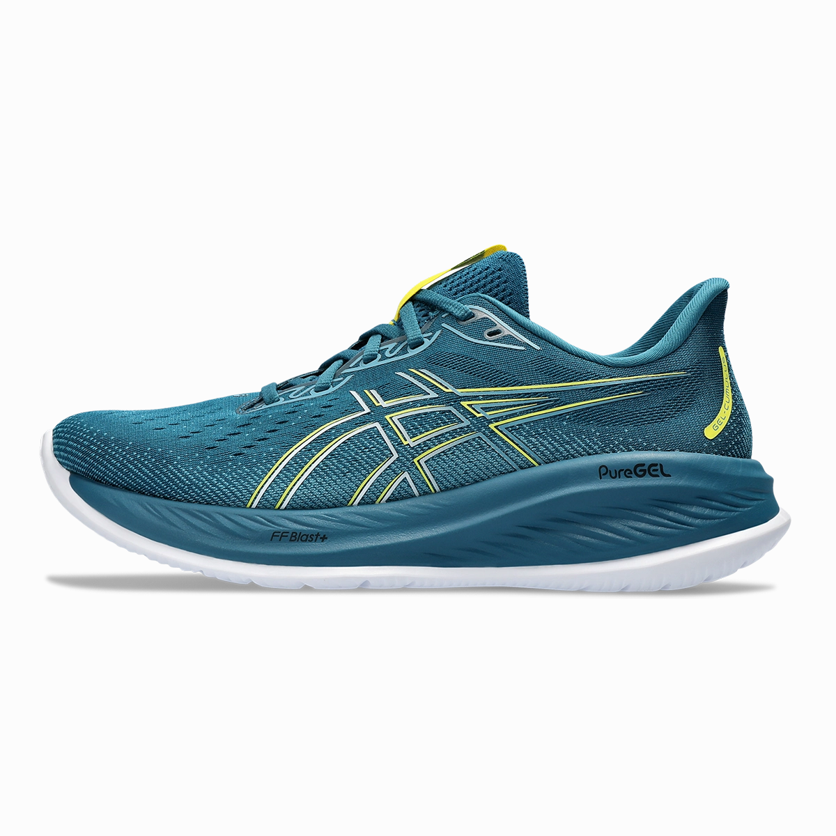 Asics Gel Cumulus 26 - Evening Teal - Bright Yellow Cushioned running sneakers