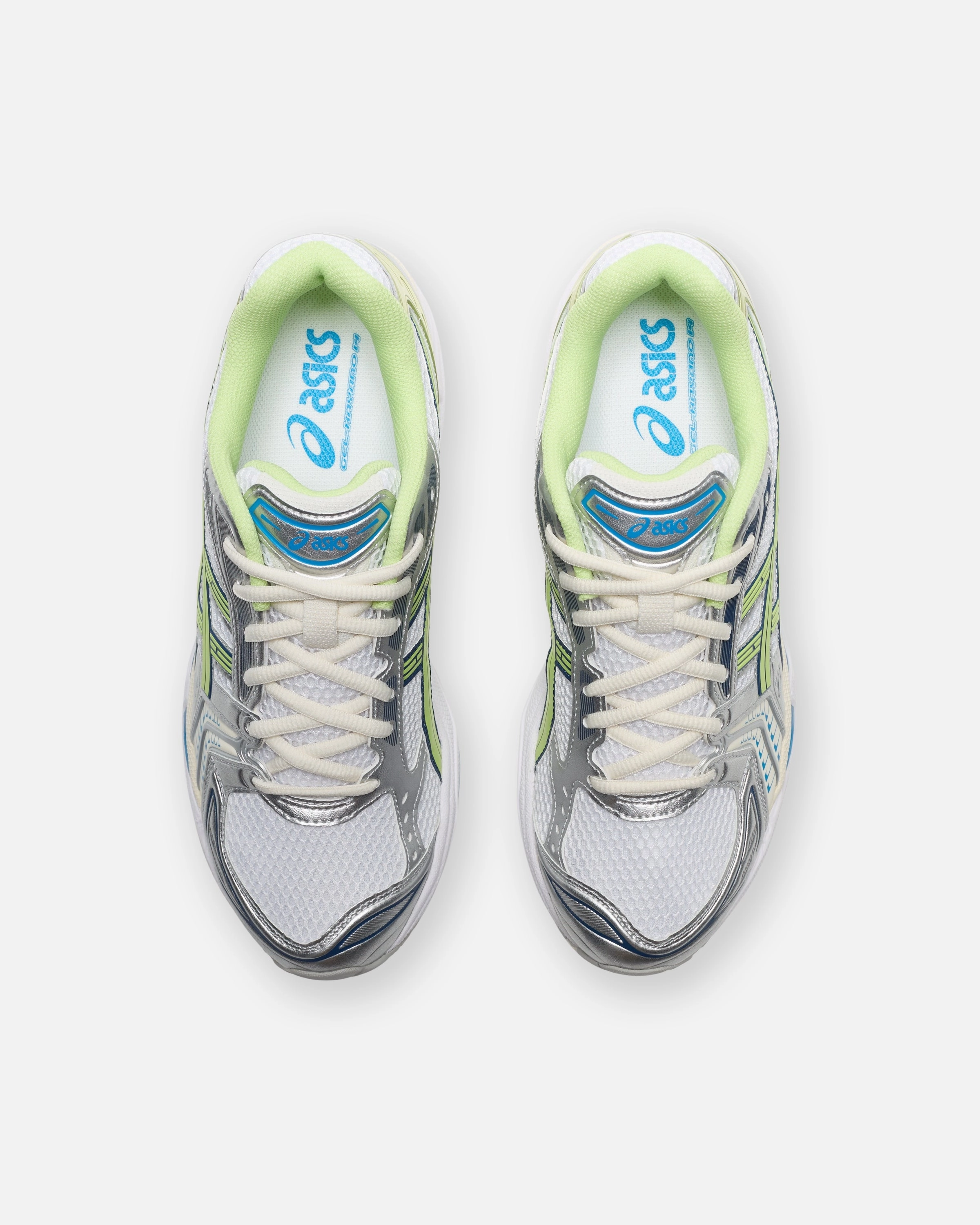 ASICS GEL-KAYANO 14 - WHITE/ LIMEGREEN Performance comfort sneakers
