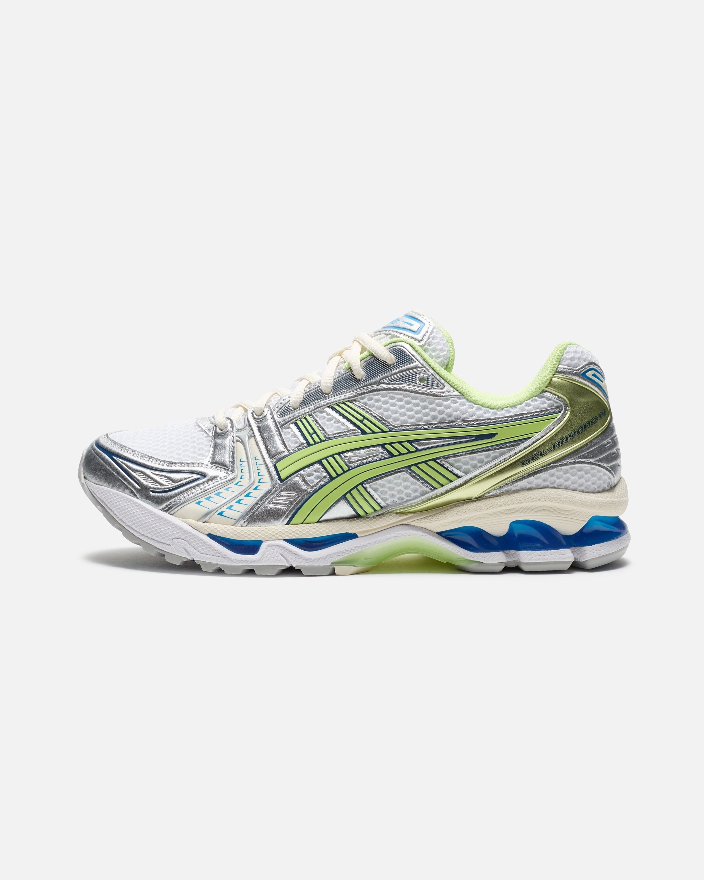 ASICS GEL-KAYANO 14 - WHITE/ LIMEGREEN Performance comfort sneakers