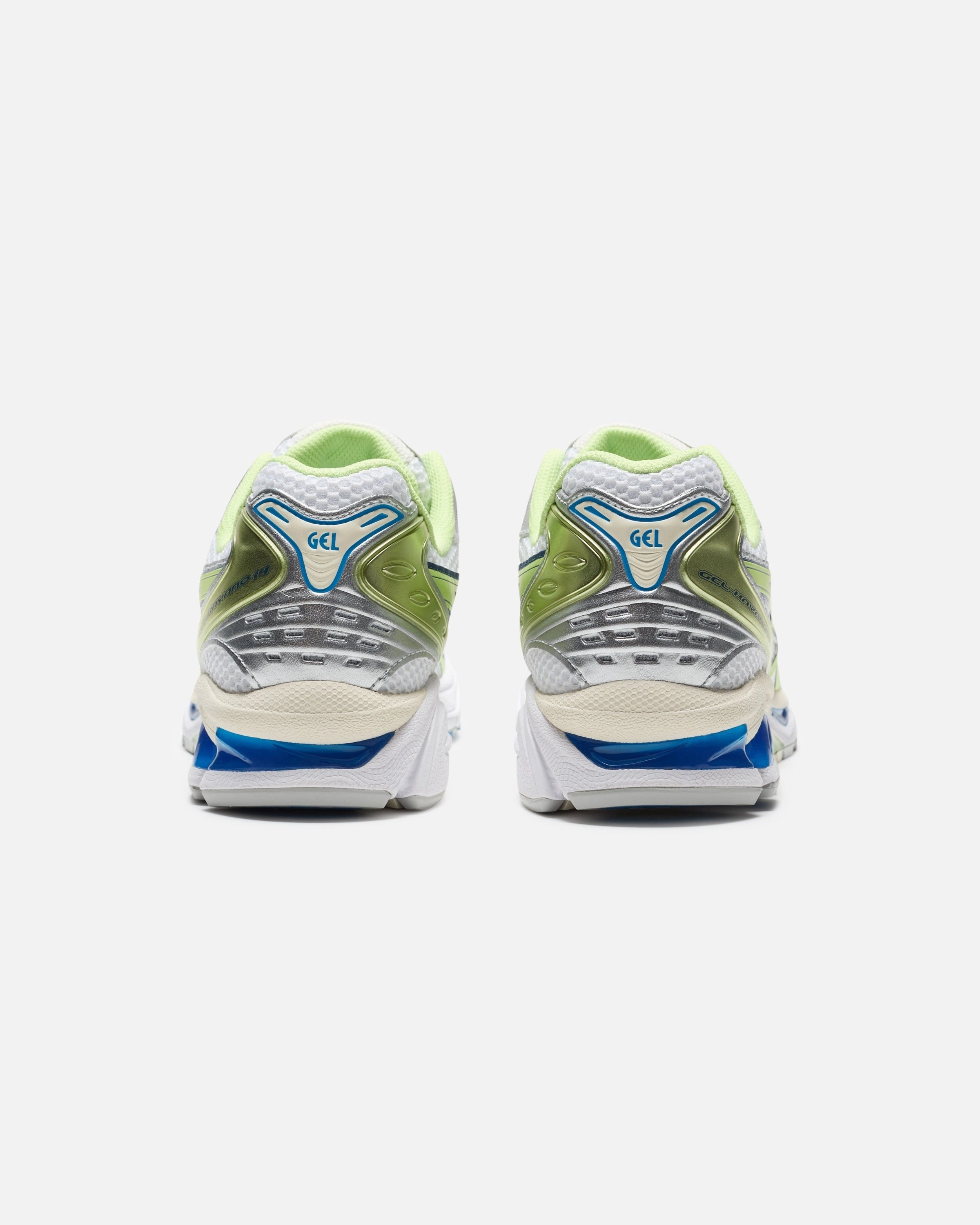 ASICS GEL-KAYANO 14 - WHITE/ LIMEGREEN Performance comfort sneakers