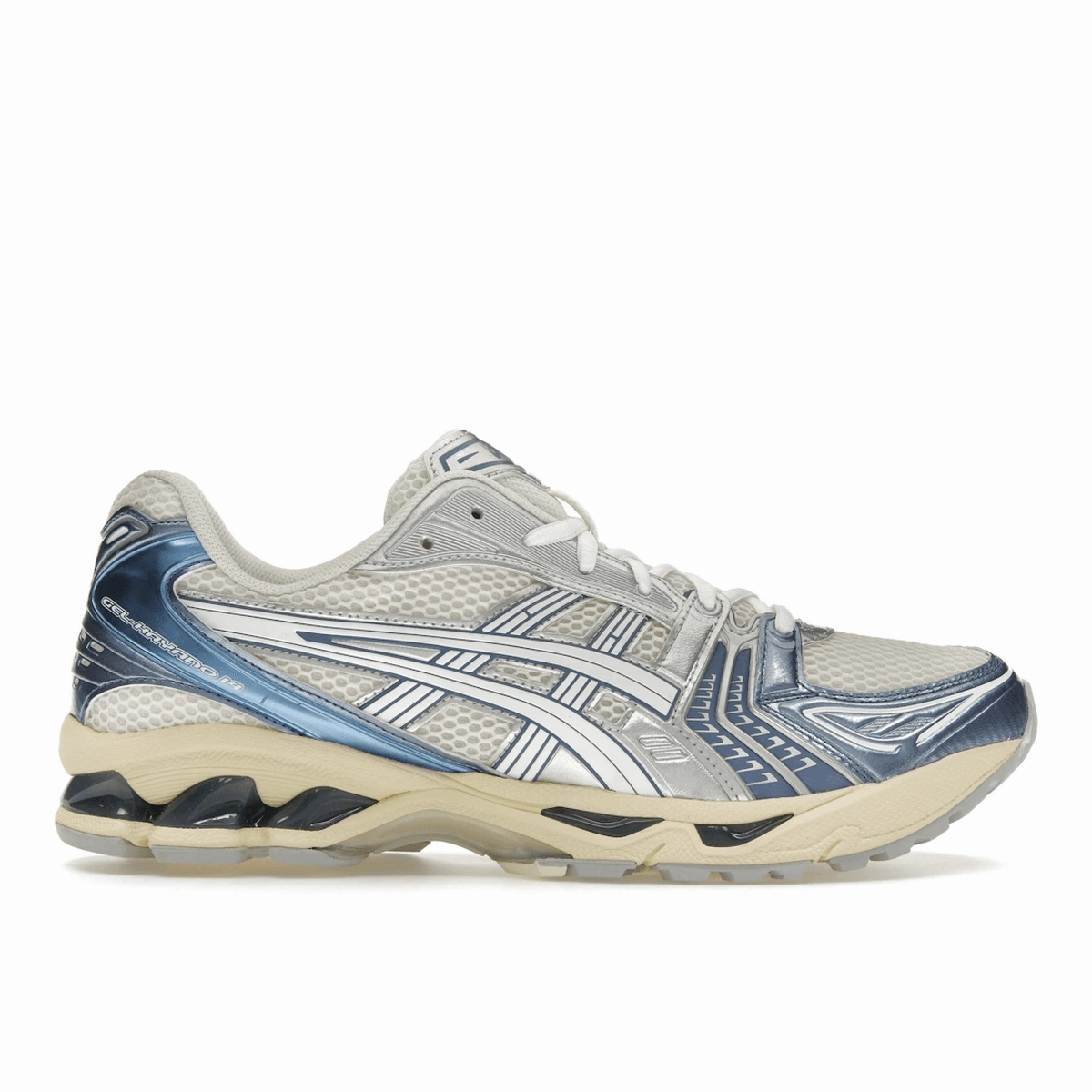 ASICS Gel-Kayano 14 Cream Metallic Blue Stability Gel 1130 trainers