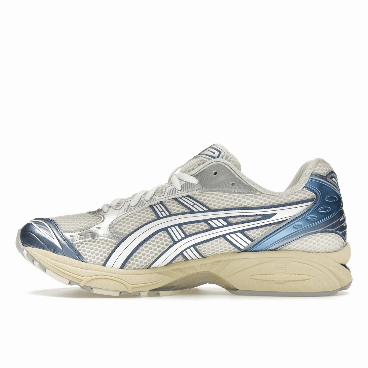 ASICS Gel-Kayano 14 Cream Metallic Blue Responsive running shoes