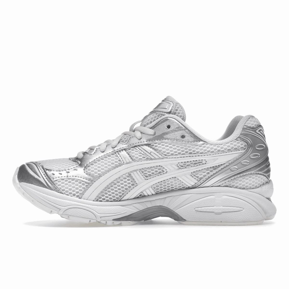 ASICS Gel-Kayano 14 JJJJound Silver White Responsive running shoes