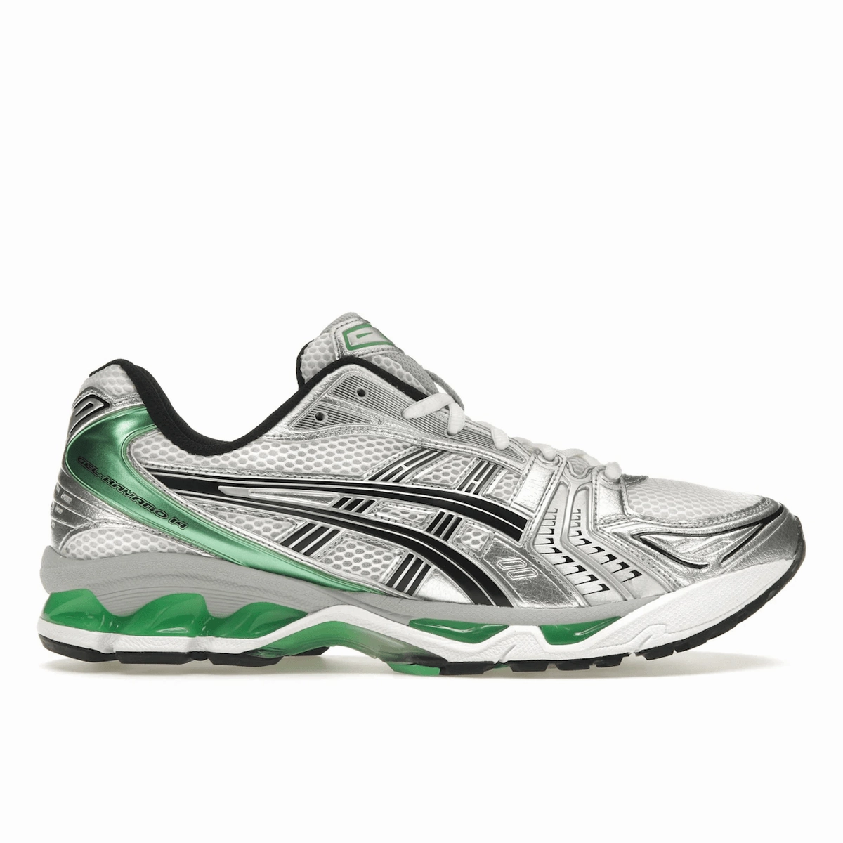 ASICS Gel-Kayano 14 White Malachite Green Stability Gel 1130 trainers