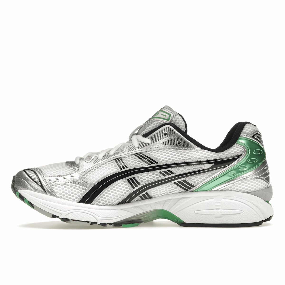 ASICS Gel-Kayano 14 White Malachite Green Responsive running shoes