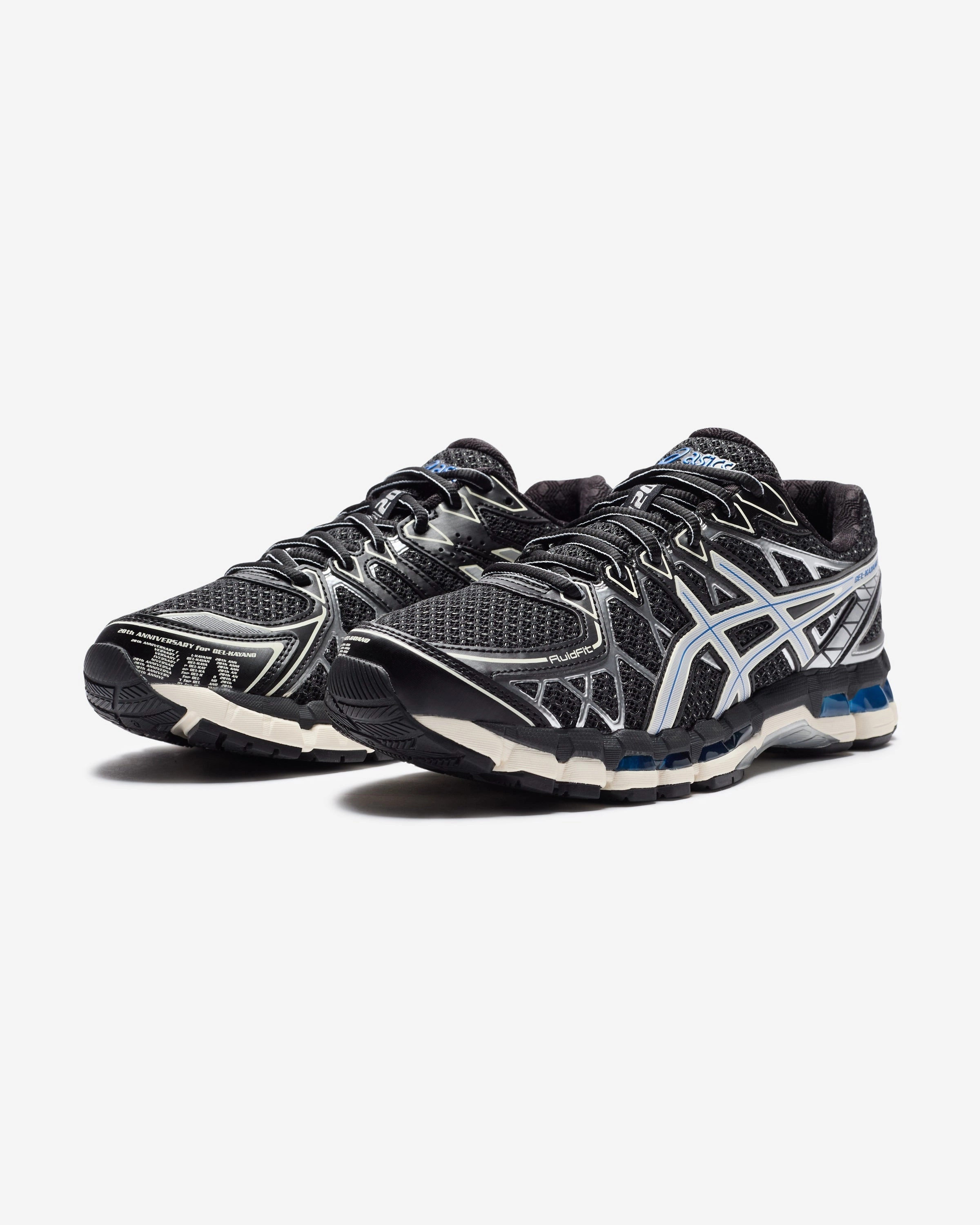 ASICS GEL-KAYANO 20 - BLACK/ PURESILVER Asics comfort sneakers