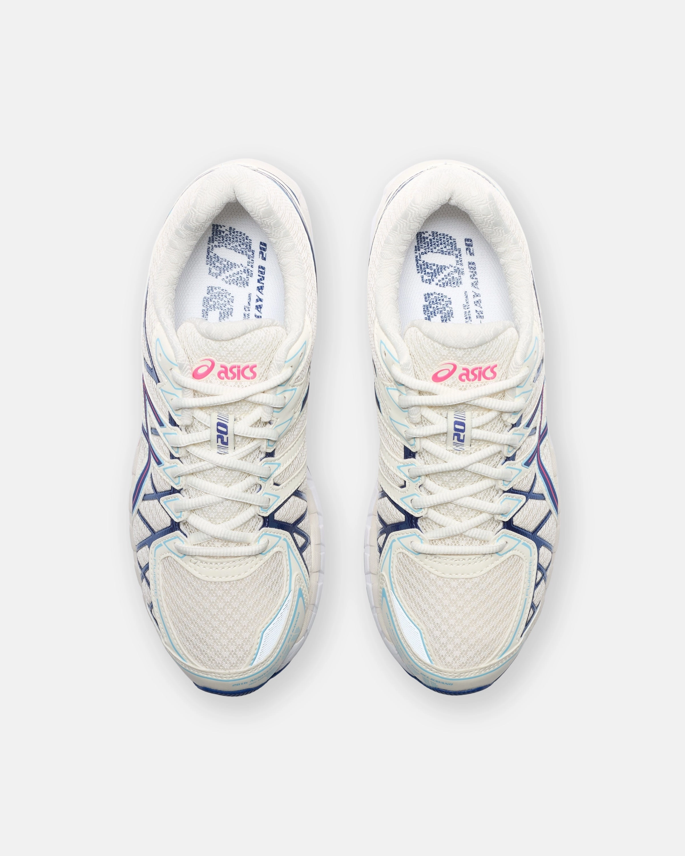 ASICS GEL-KAYANO 20 - CREAM/ DEEPMARINE Performance comfort sneakers