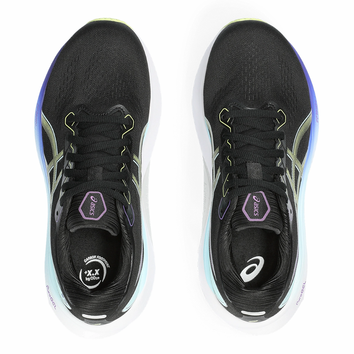 Asics Gel Kayano 30 - Black - Glow Yellow Asics neutral running shoes