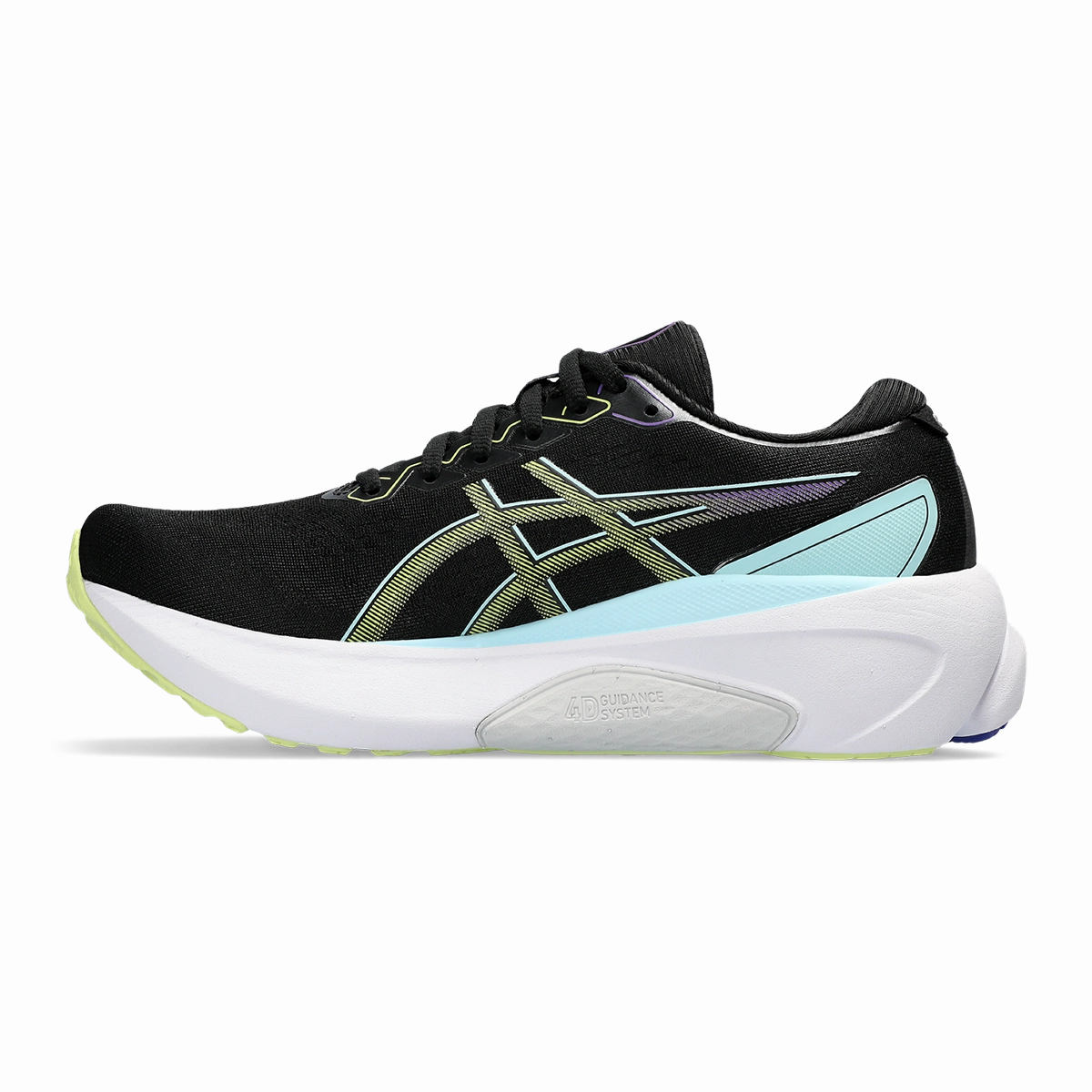 Asics Gel Kayano 30 - Black - Glow Yellow Asics neutral running shoes
