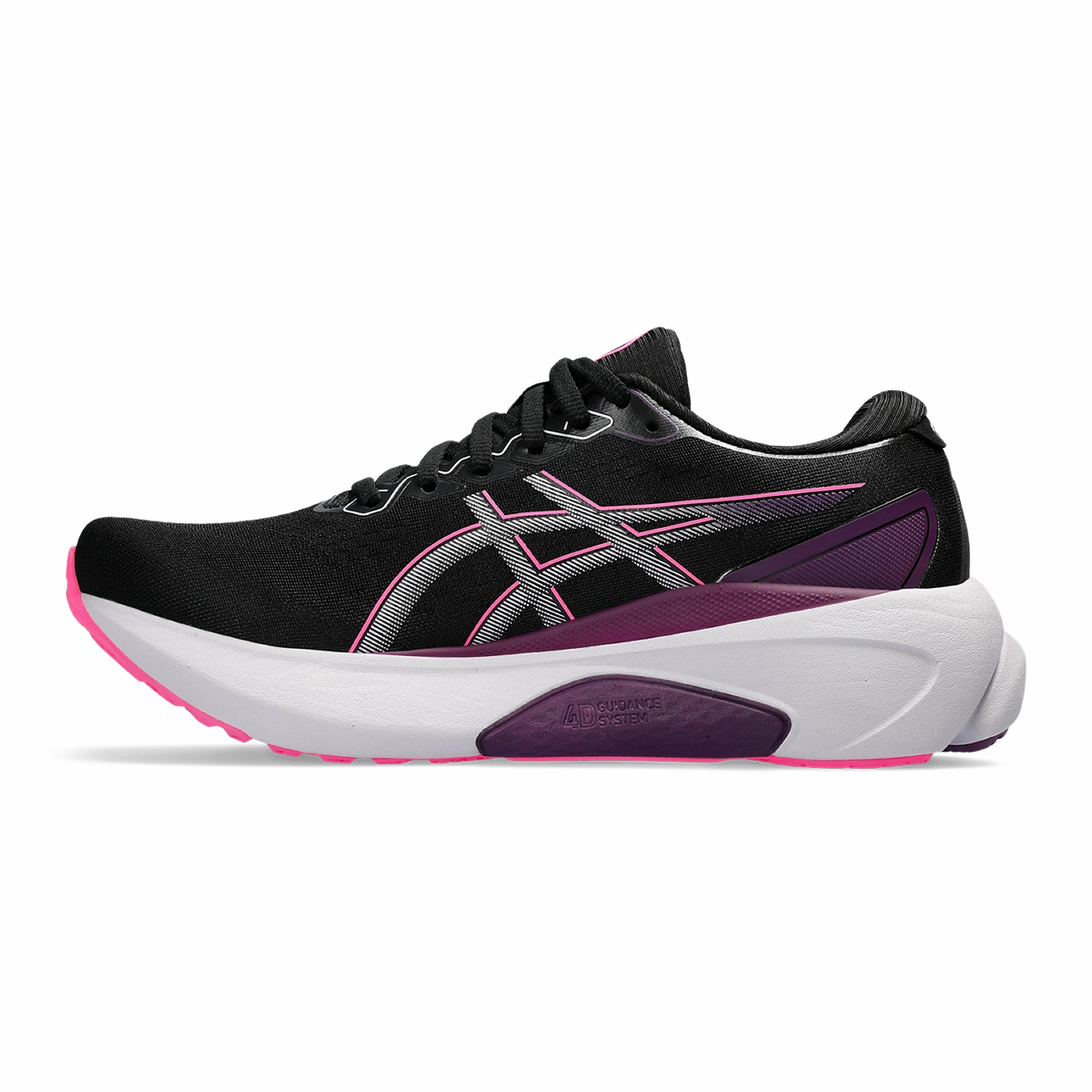 Asics Gel Kayano 30 - Black - Lilac Hint Cushioned running sneakers