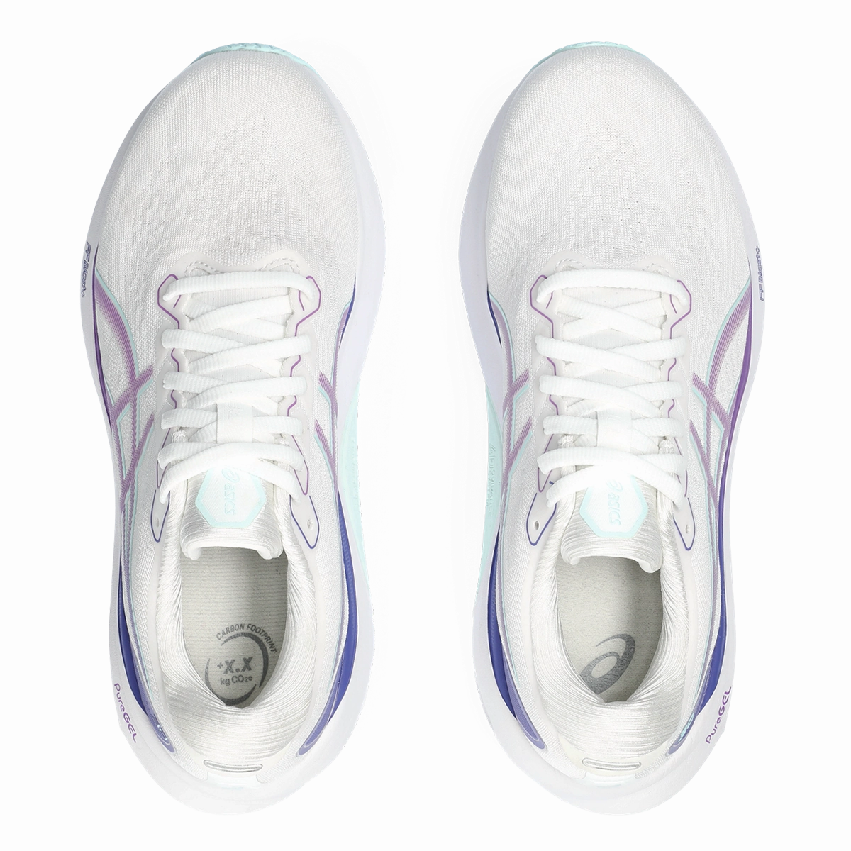 Asics Gel Kayano 30 - White - Cyber Grape Asics neutral running shoes