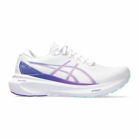 Asics Gel Kayano 30 - White - Cyber Grape Mens running shoes by Asics