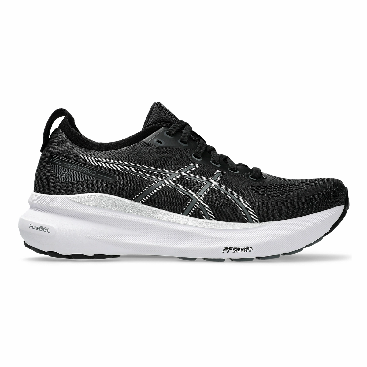 Asics Gel Kayano 31 - Black - Pure Silver Mens running shoes by Asics
