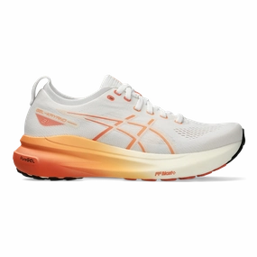 Asics Gel Kayano 31 - White - Faded Orange Mens running shoes by Asics