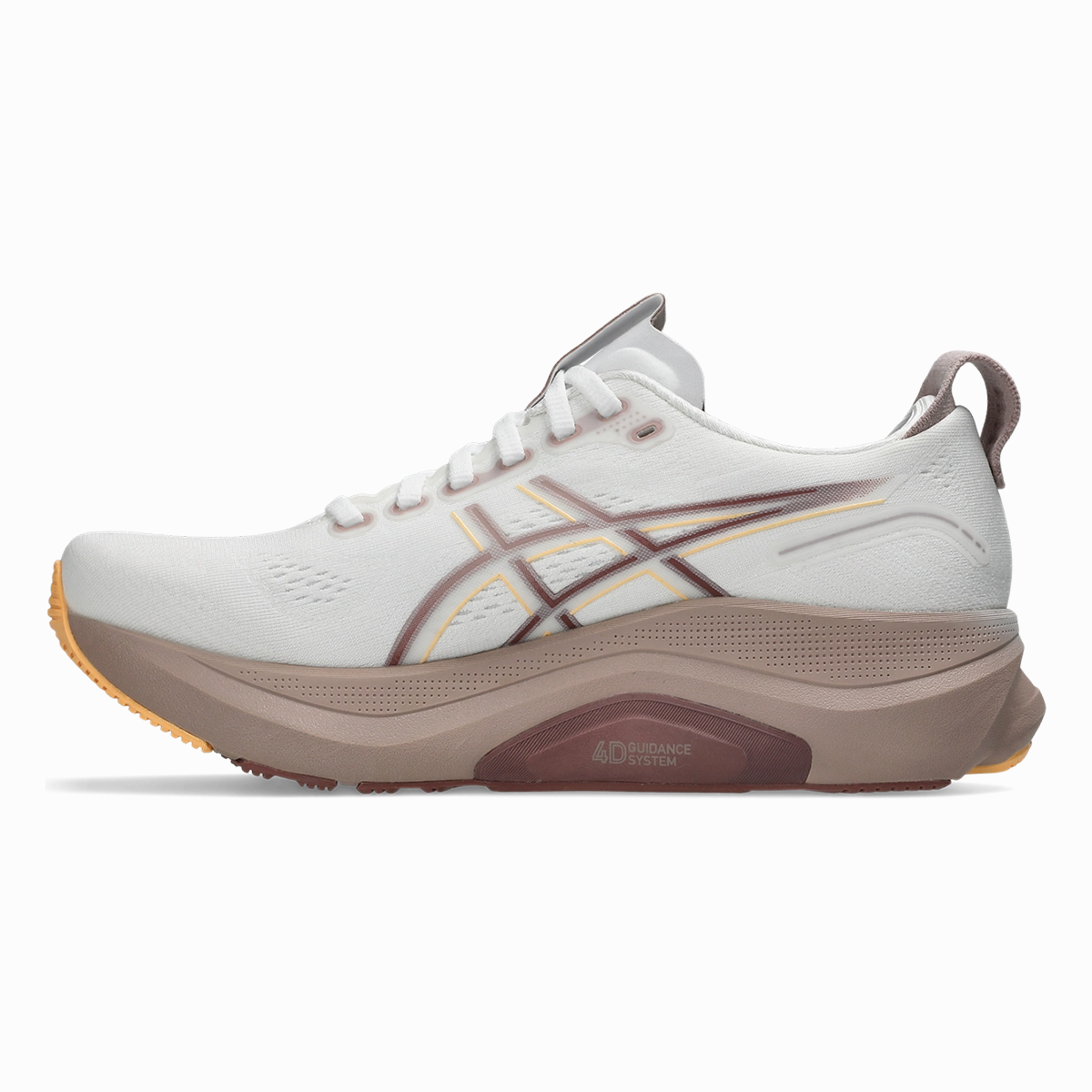 Asics Gel Kayano 32 White - Orange Glow Cushioned running sneakers