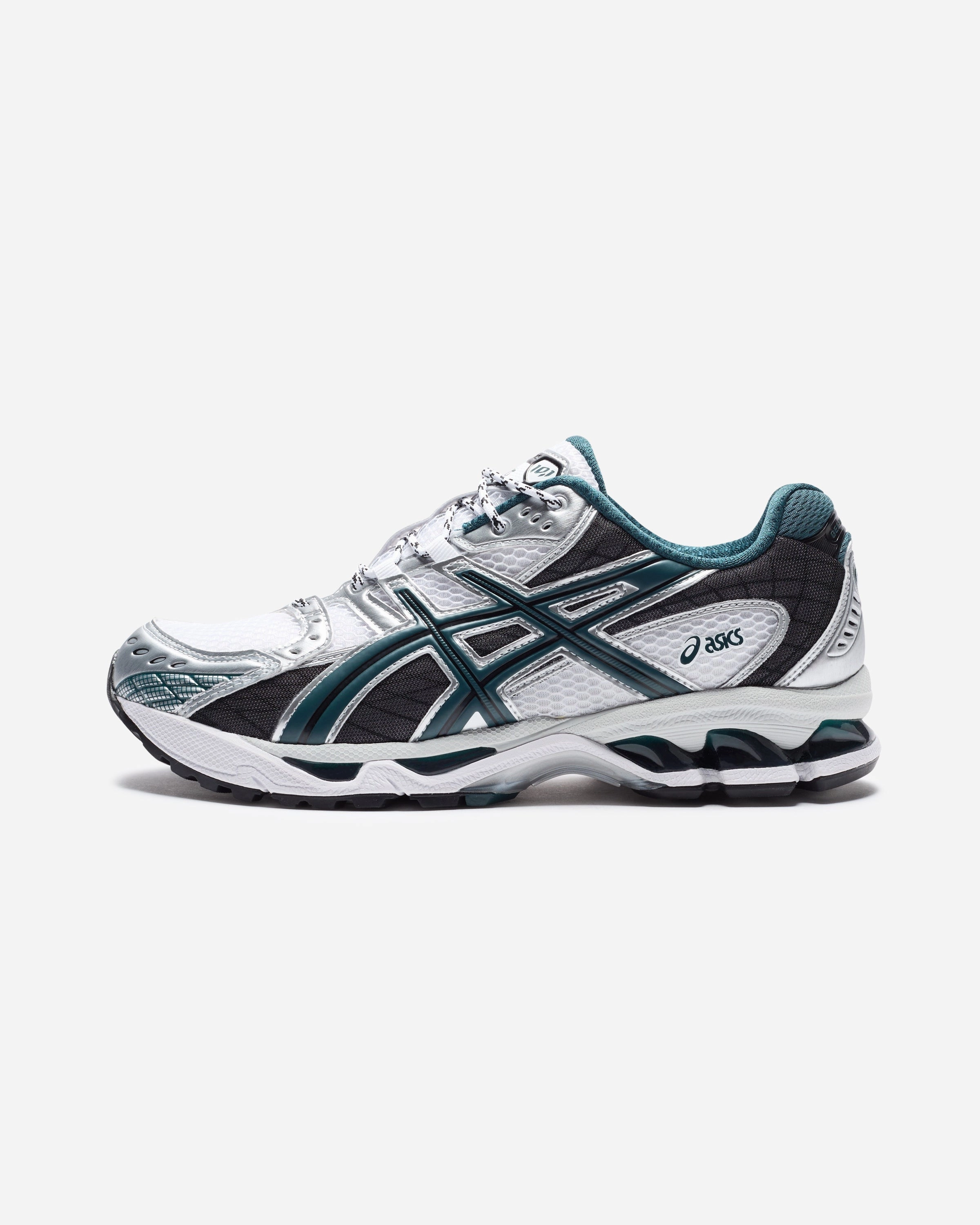 ASICS GEL-NIMBUS 10.1 - WHITE/ SAXONGREEN Performance comfort sneakers