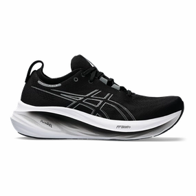 Asics Gel Nimbus 26 - Black - Graphite Grey Asics neutral footwear designed for balanced running