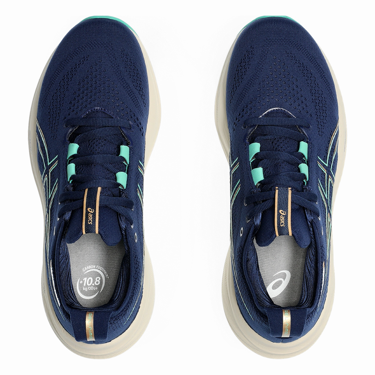 Asics Gel Nimbus 26 - Blue Expanse - Aurora Green Asics neutral running shoes