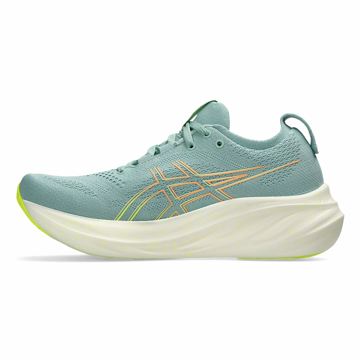 Asics Gel Nimbus 26 - Light Celadon - Safety Yellow Asics neutral running shoes