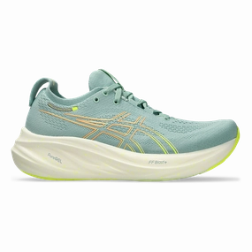 Asics Gel Nimbus 26 - Light Celadon - Safety Yellow Mens running shoes by Asics