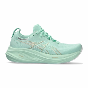 Asics Gel Nimbus 26 - Mint Tint - Pale Mint Asics neutral footwear designed for balanced running