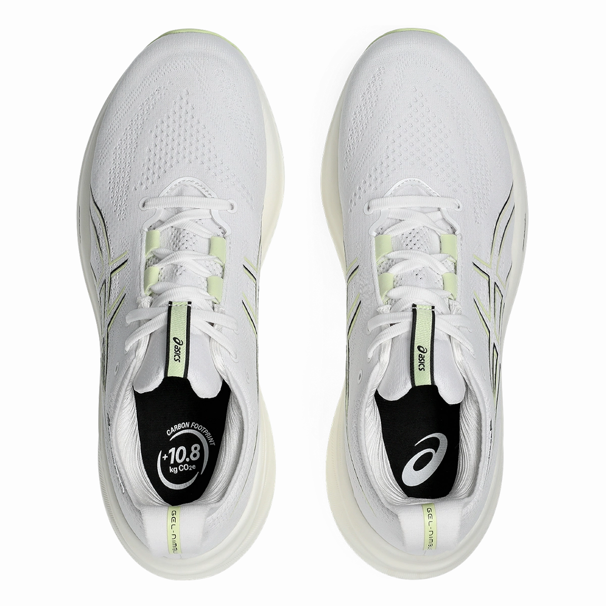 Asics Gel Nimbus 26 - White - Birch Cushioned running sneakers