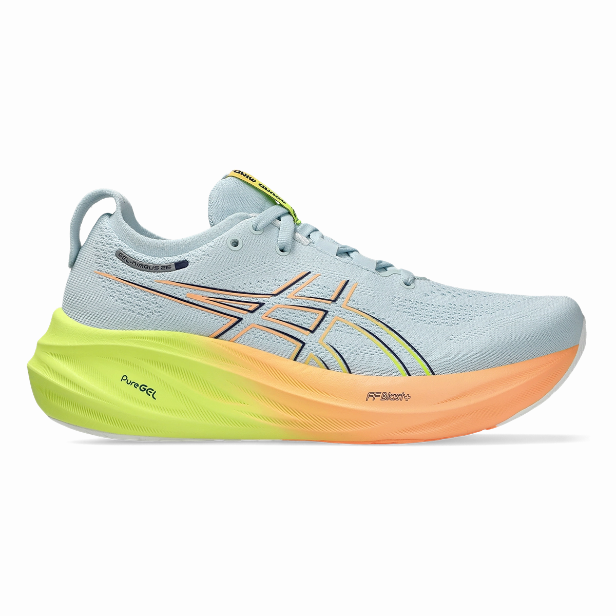 Asics Gel Nimbus 26 Paris Asics neutral footwear designed for balanced running