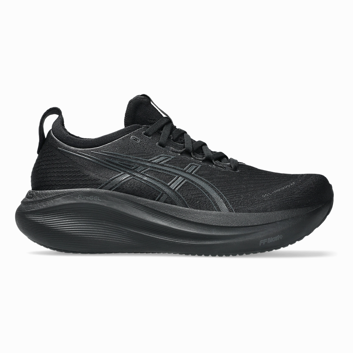 Asics Gel Nimbus 27 Black - Graphite Grey Mens running shoes by Asics