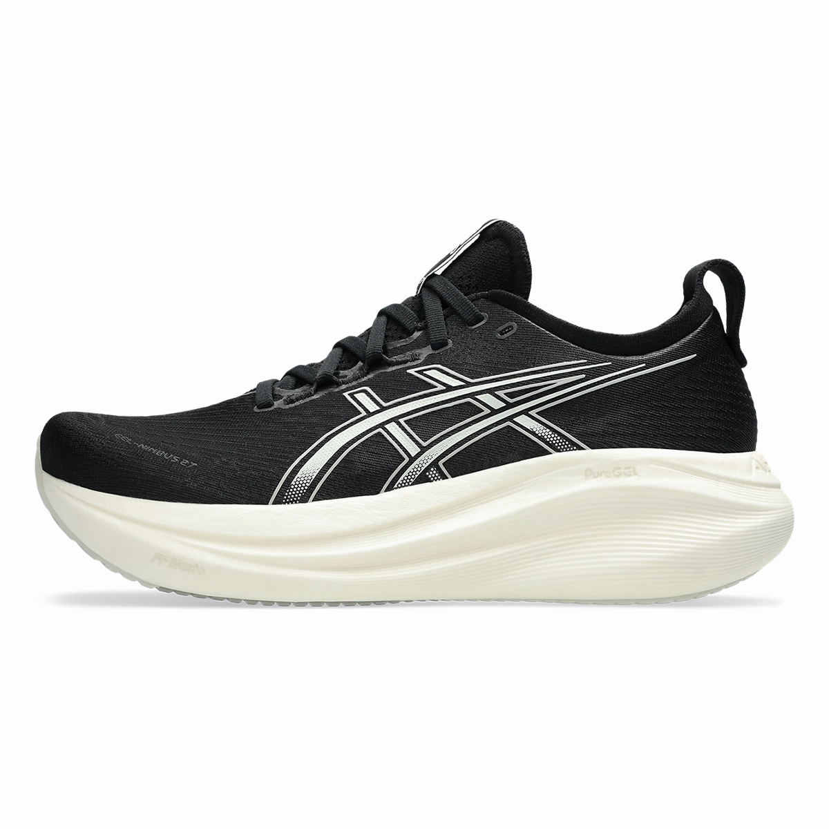 Asics Gel Nimbus 27 Black - Lake Grey Asics neutral running shoes