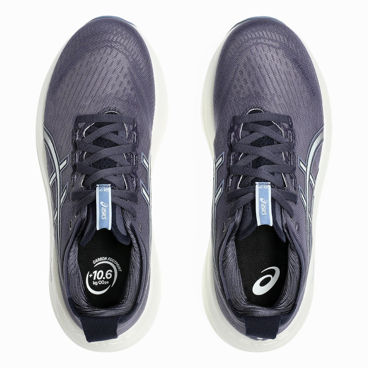 Asics Gel Nimbus 27 Indigo Fog - Cool Grey Asics neutral running shoes