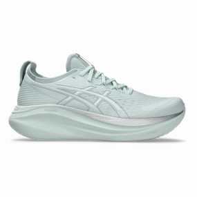 Asics Gel Nimbus 27 Pure Aqua - White Mens running shoes by Asics