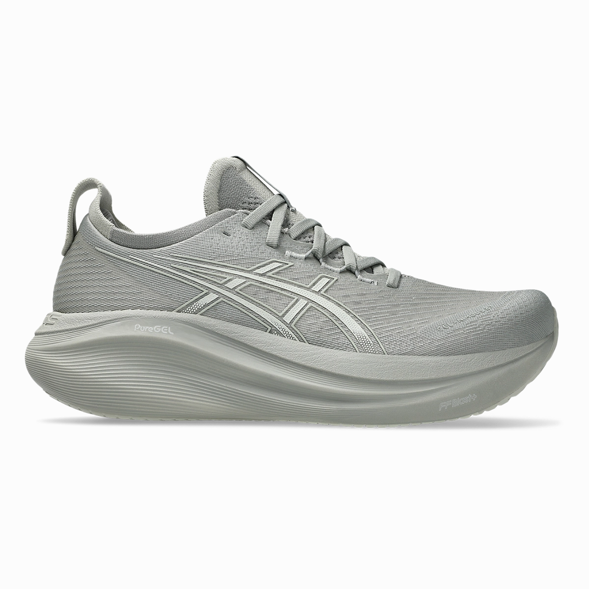 Asics Gel Nimbus 27 Seal Grey - Lake Grey Asics neutral footwear designed for balanced running