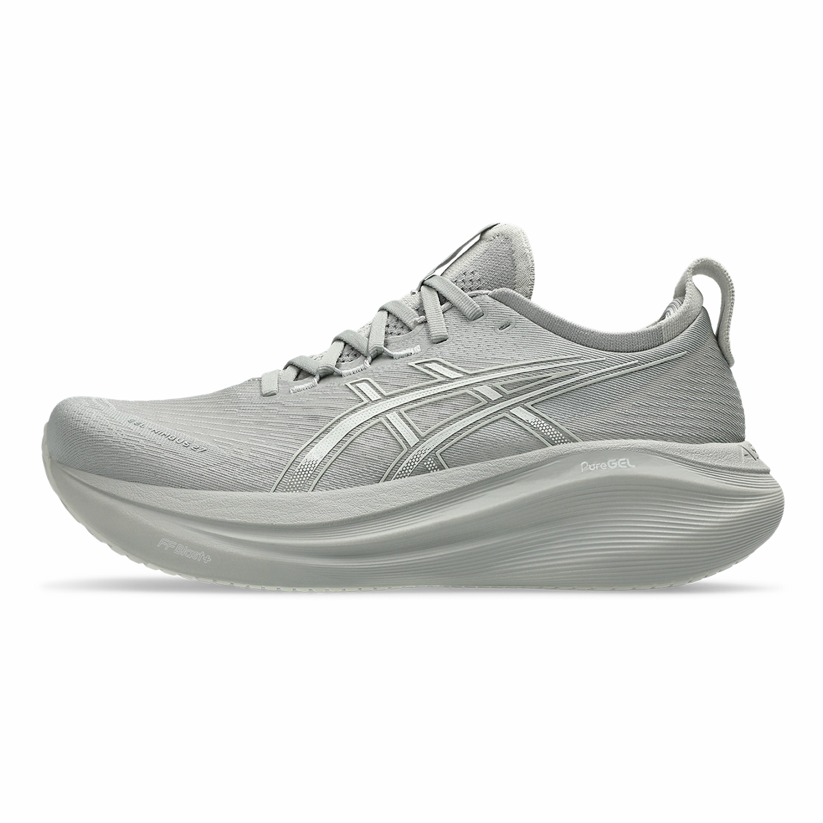 Asics Gel Nimbus 27 Seal Grey - Lake Grey Asics neutral running shoes