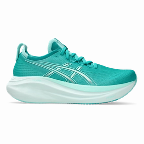 Asics Gel Nimbus 27 Wave Teal - Illuminate Mint Asics neutral footwear designed for balanced running
