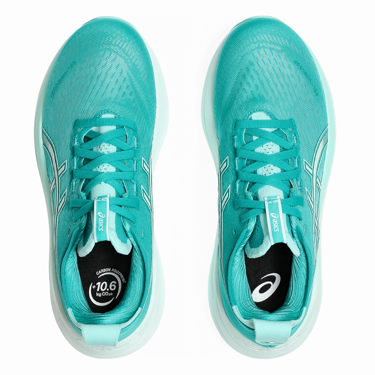 Asics Gel Nimbus 27 Wave Teal - Illuminate Mint Cushioned running sneakers