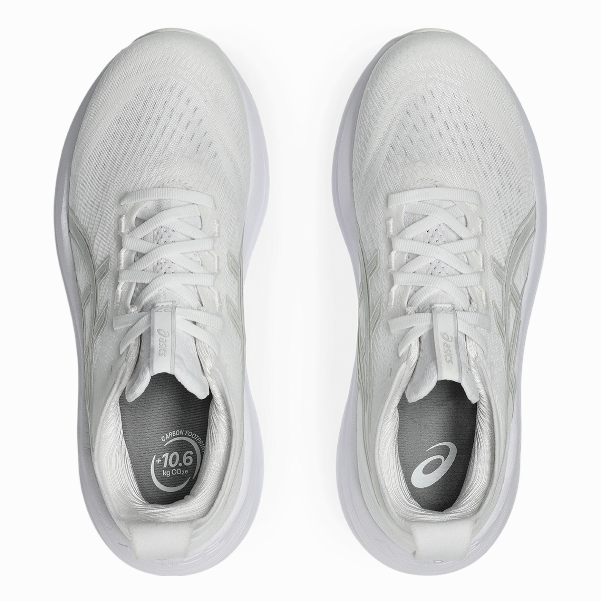 Asics Gel Nimbus 27 White - Glacier Grey Asics neutral running shoes