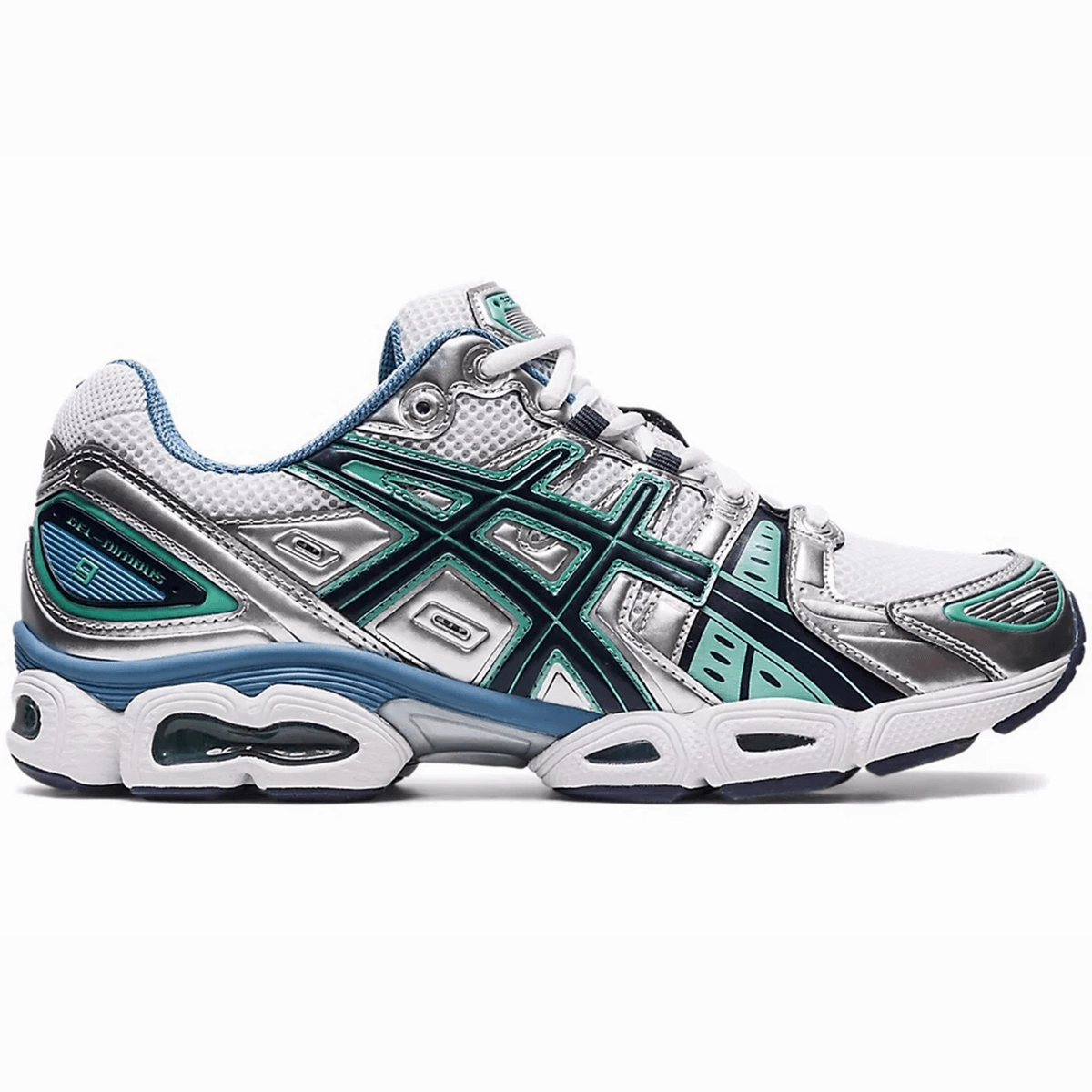 ASICS Gel-Nimbus 9 White Mint Steel Blue Retro Gel-Kayano 14 shoes