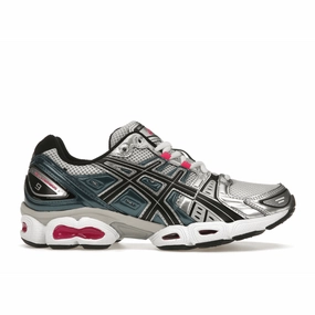 ASICS Gel-Nimbus 9 White Pink Glo Teal Retro Gel-Kayano 14 shoes