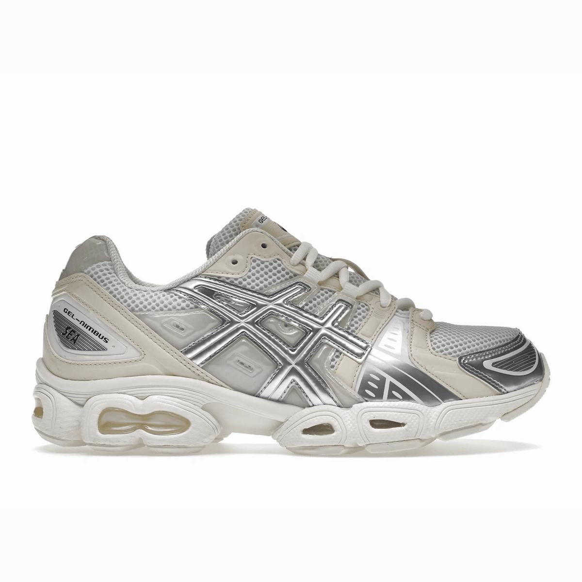 ASICS Gel-Nimbus 9 Wind And Sea White Silver Retro Gel-Kayano 14 shoes