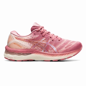 Asics Nimbus 23 - Smokey Rose - Pure Bronze Asics neutral footwear designed for balanced running