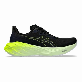 Asics Novablast 4 - Black - Blue Expanse Asics neutral footwear designed for balanced running