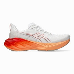 Asics Novablast 4 - White - Moonrock Asics neutral footwear designed for balanced running