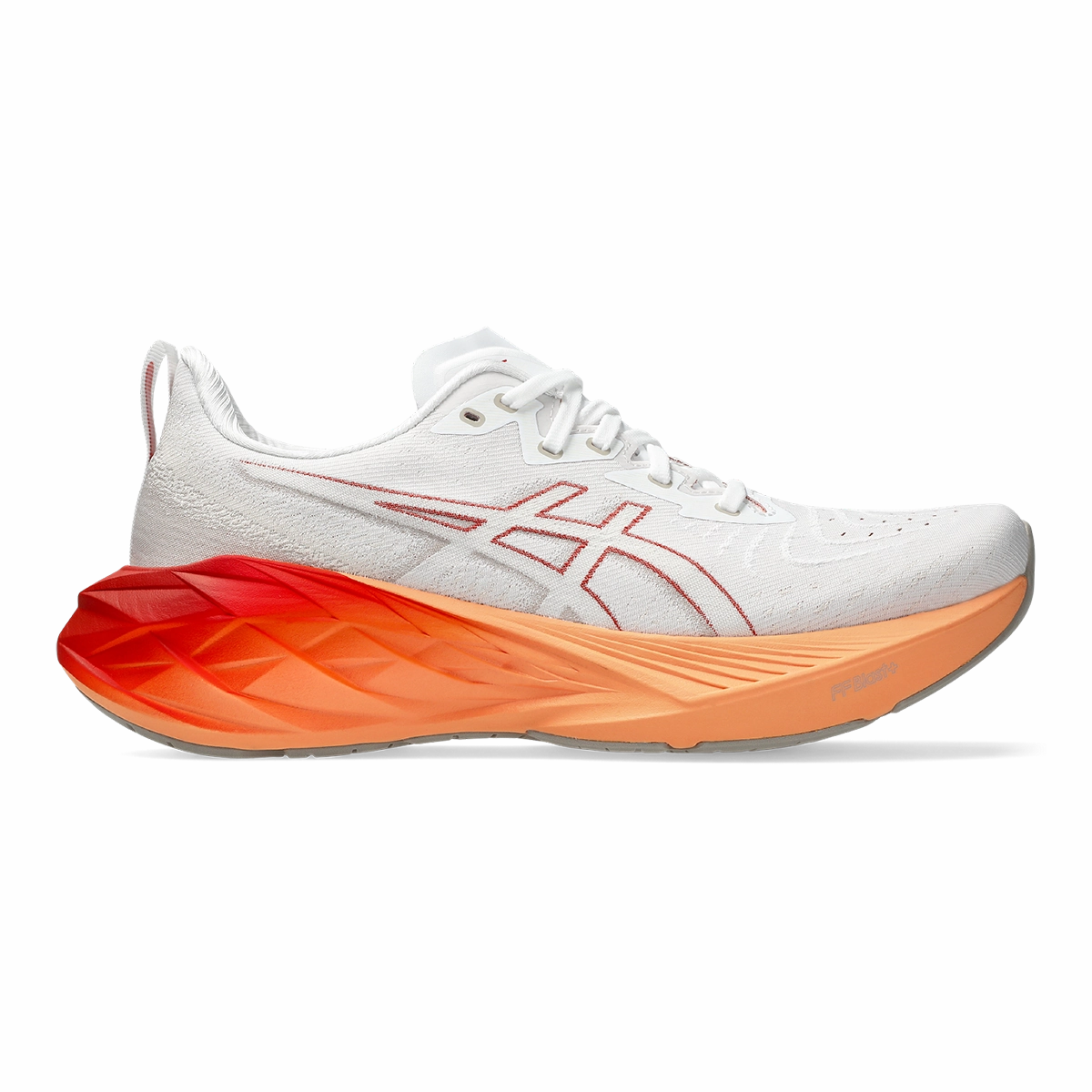 Asics Novablast 4 - White - Moonrock Mens running shoes by Asics