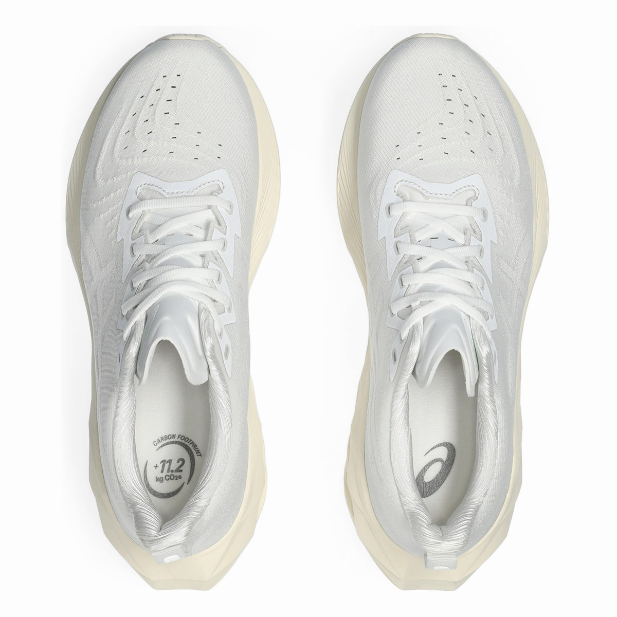 Asics Novablast 4 - White - White Cushioned running sneakers