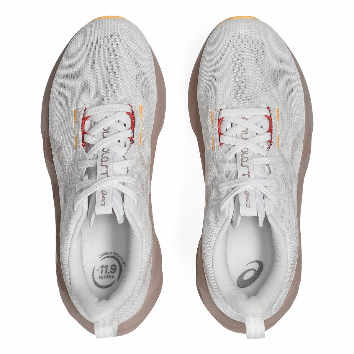 Asics Novablast 5 White - Fawn Asics neutral running shoes