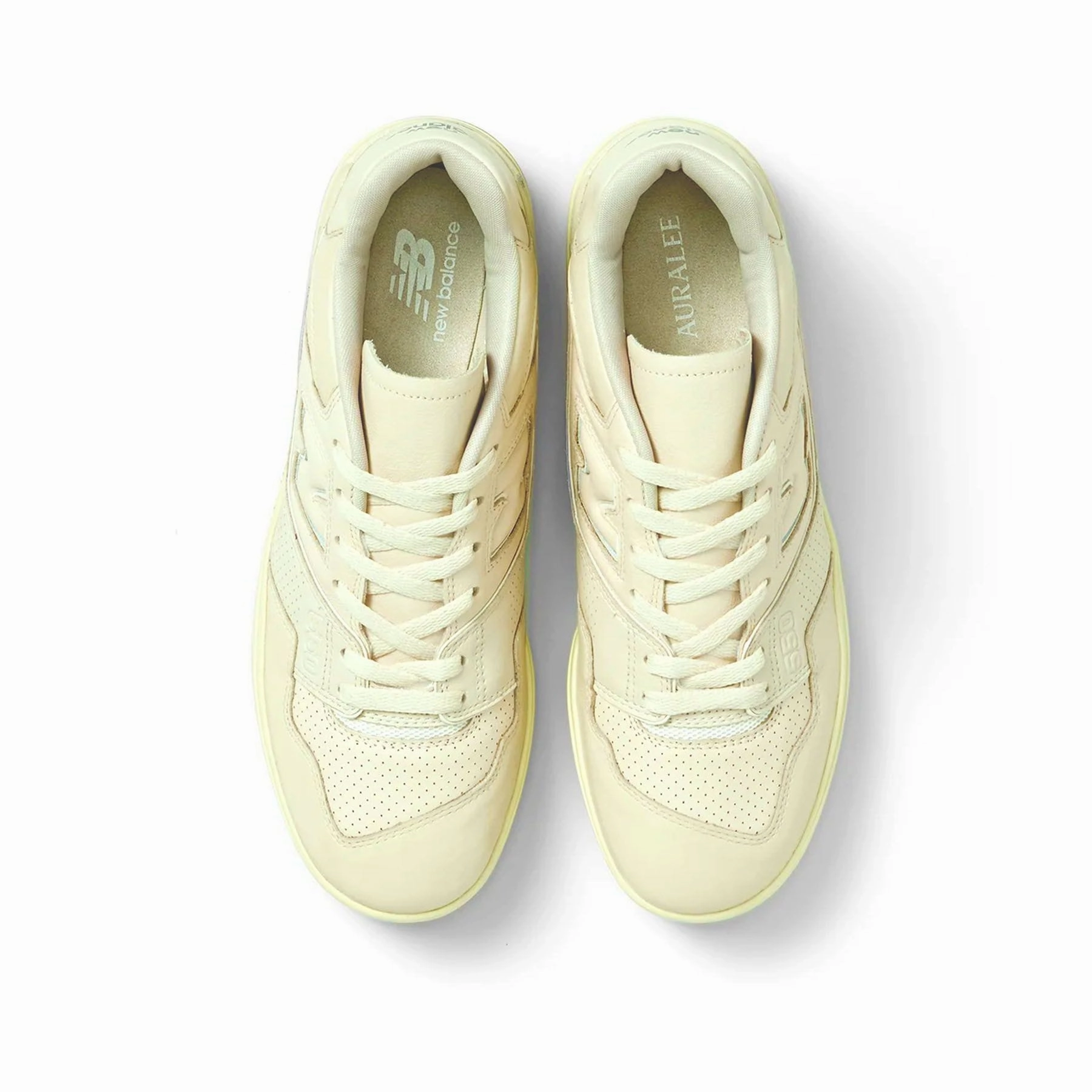 AURALEE x New Balance 550 Ecru Cushioned running footwear